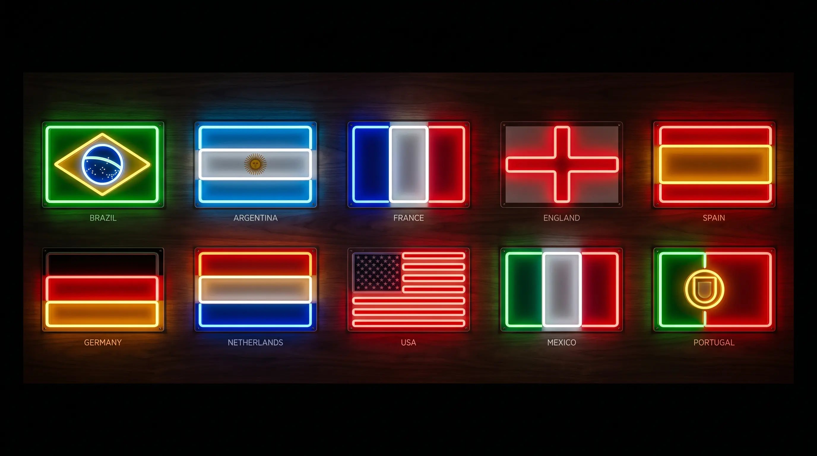 Soccer 2026 Neon Signs