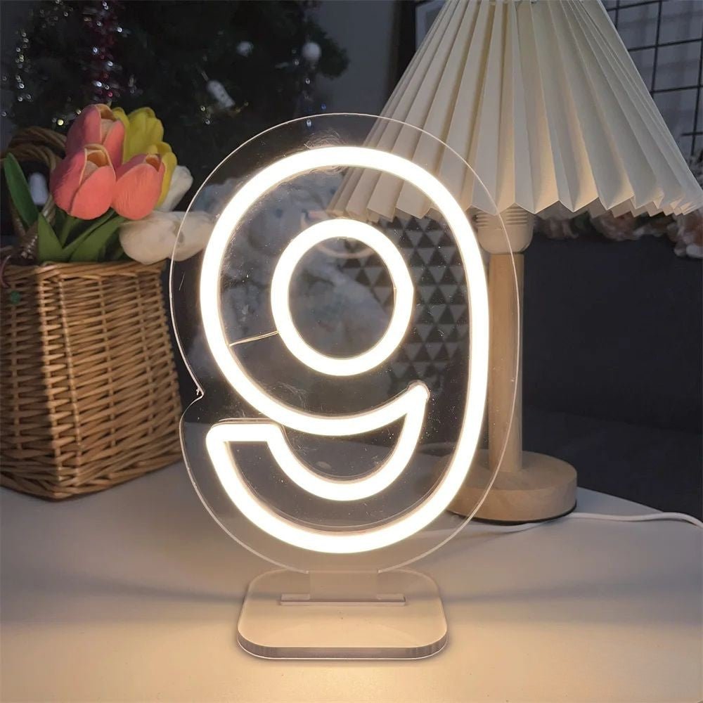 "1 - 10 BIRTHDAY NUMBERS" NEON SIGN - Light Your Way