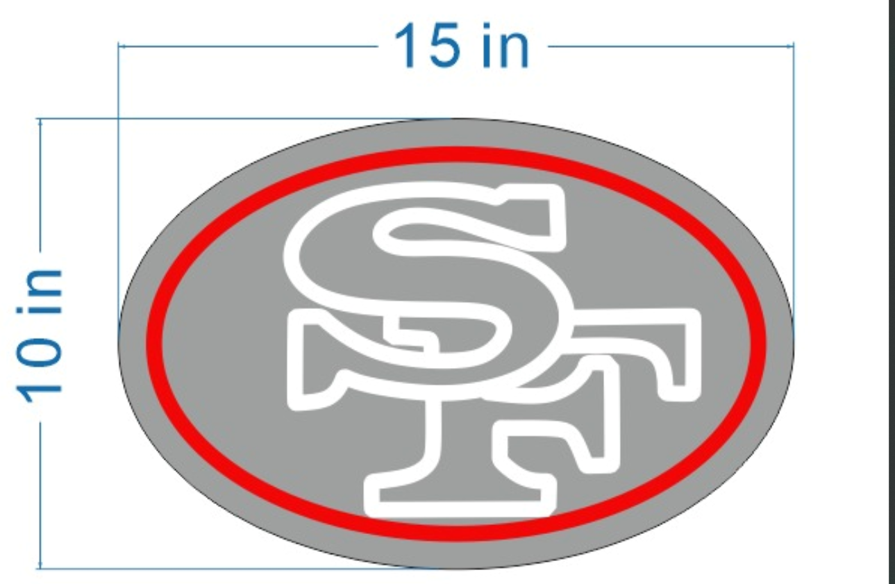 SF 49ERS - Custom Neon Signs for Victor - Light Your Way
