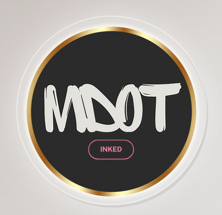 MDOT INKED - Custom Backlit Sign - Light Your Way