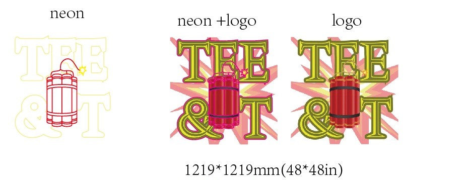 Tee & T Custom UV Printed Logo Sign