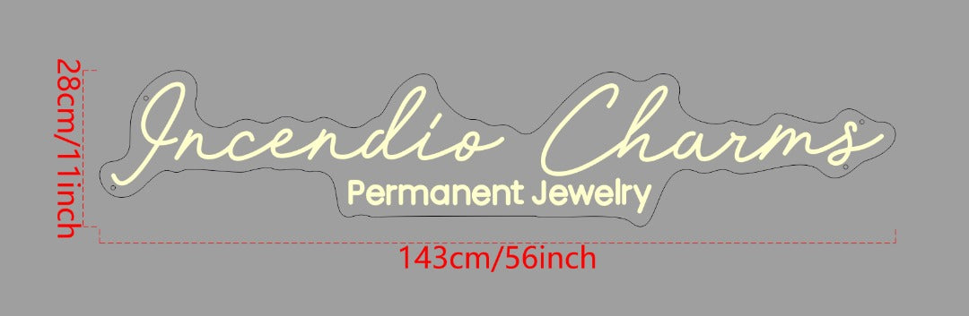 Incendio Charms Custom Neon Signs (Design Option 2)