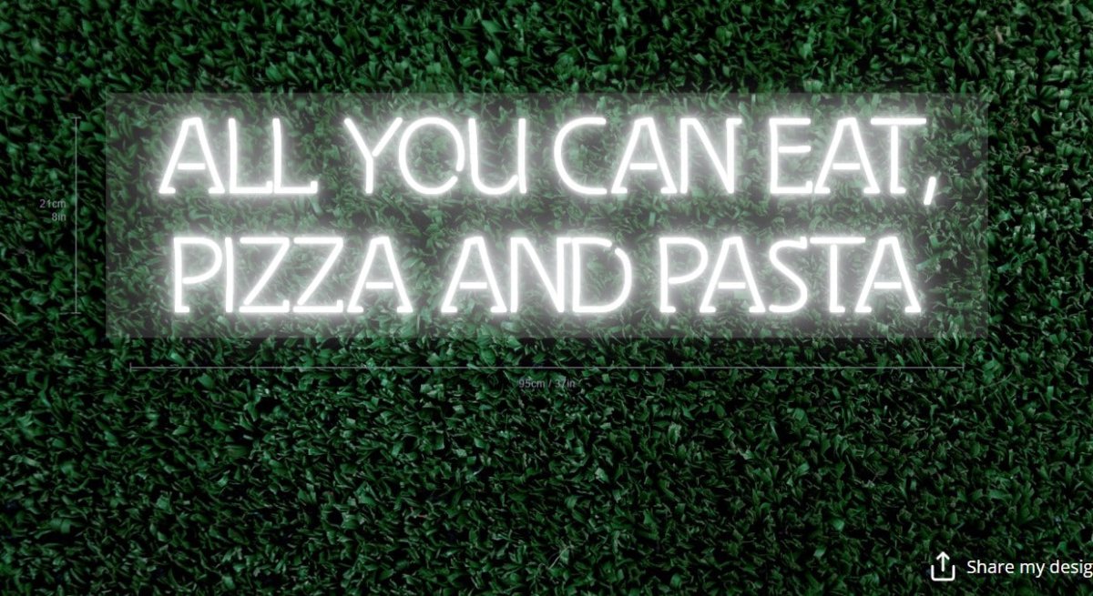 All You Can Eat Custom Neon Sign - Light Your Way