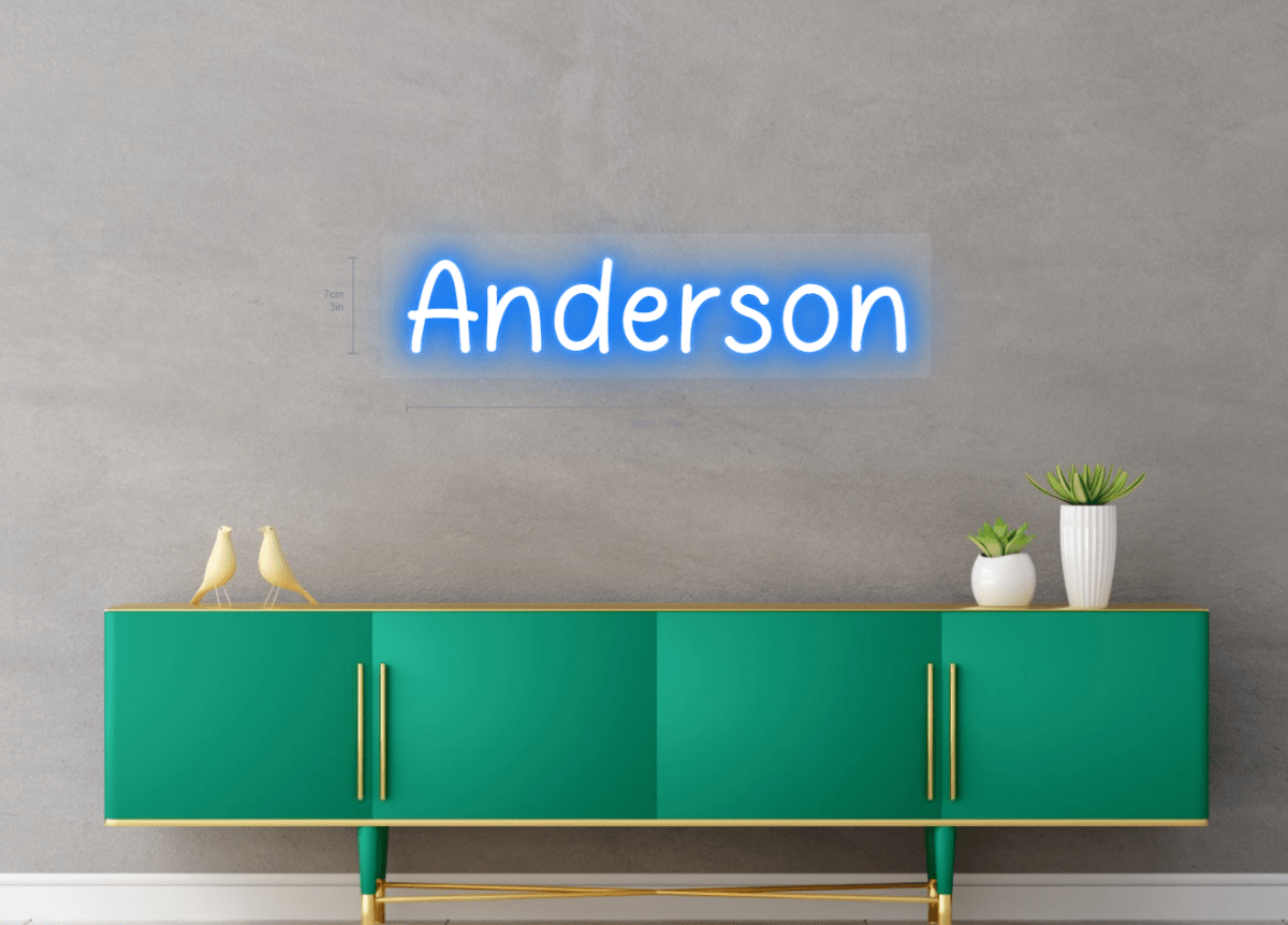 Austin + Anderson Custom Neon Sign - Light Your Way