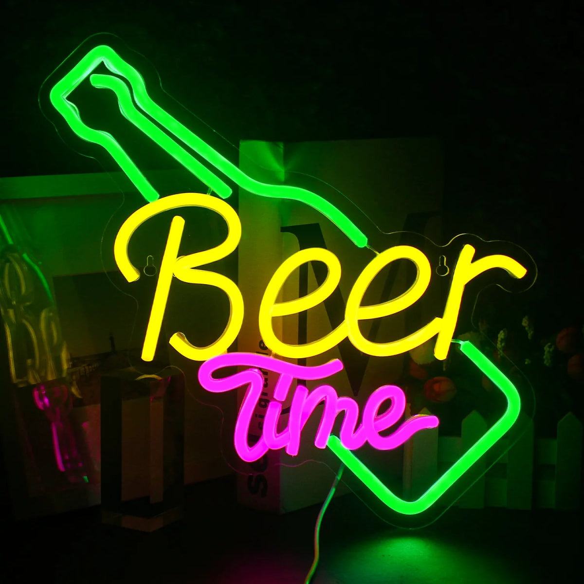 "BEER TIME" NEON SIGN - Light Your Way