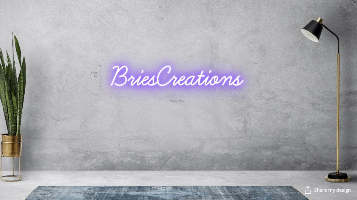 BriesCreations Custom Neon Sign - Light Your Way