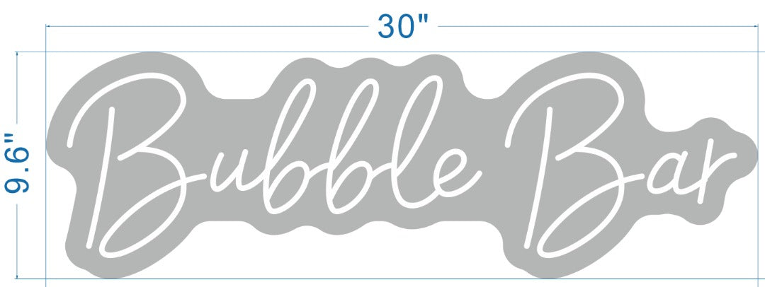 Bubble Bar Custom Neon Sign