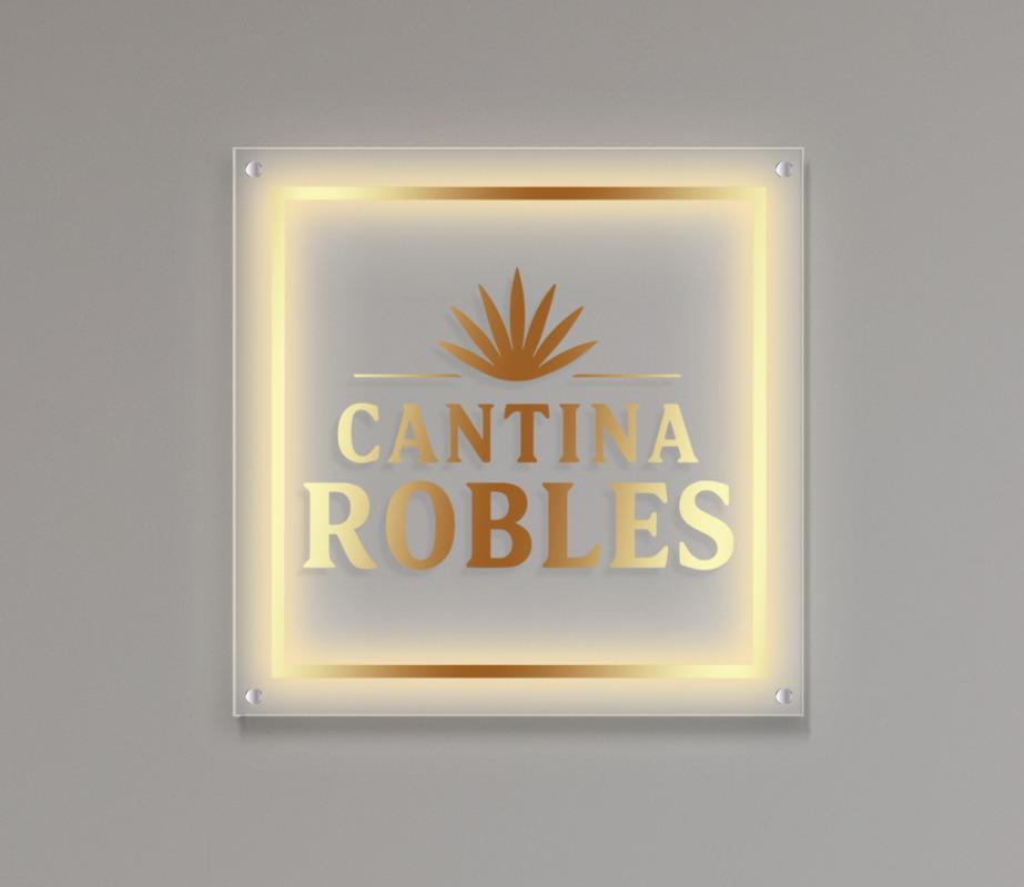 Cantina Robles Custom Acrylic Backlit Sign