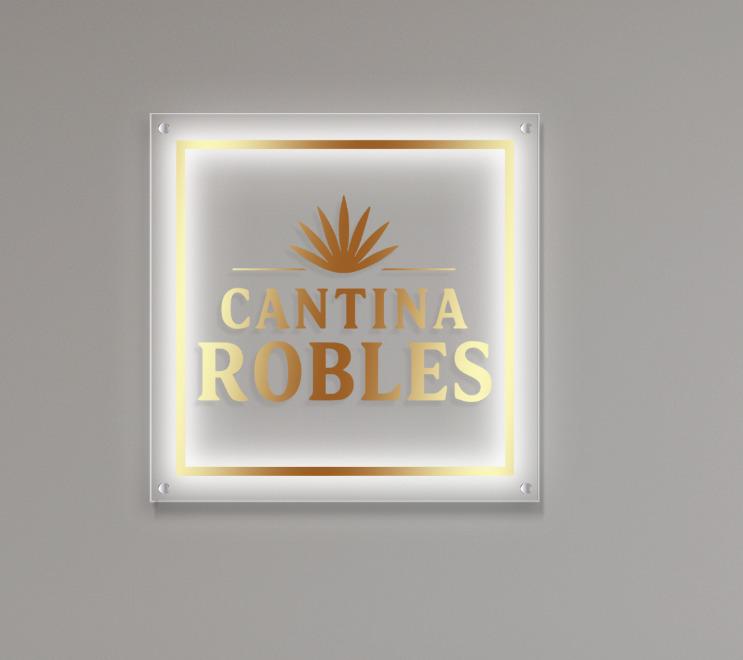 Cantina Robles Custom Acrylic Backlit Sign