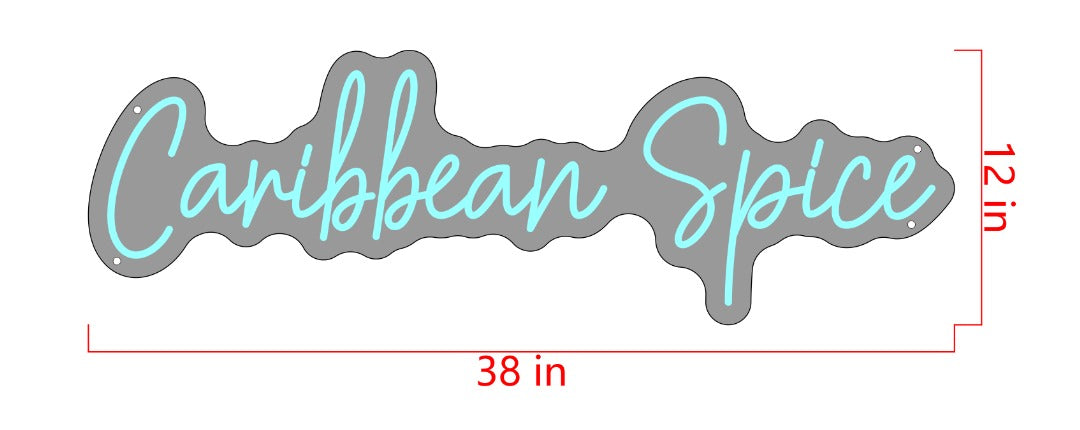 Caribbean Spice Custom Neon Sign (RGB Color Option)