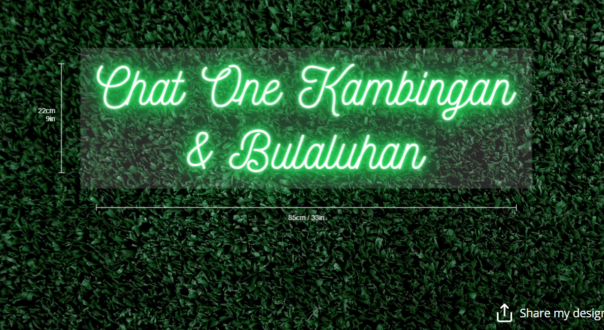 Chat One Kambingan & Bulaluhan Custom Neon Sign - Light Your Way
