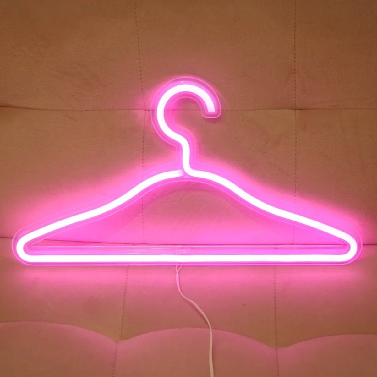 "CLOTHES HANGER" NEON SIGN - Light Your Way