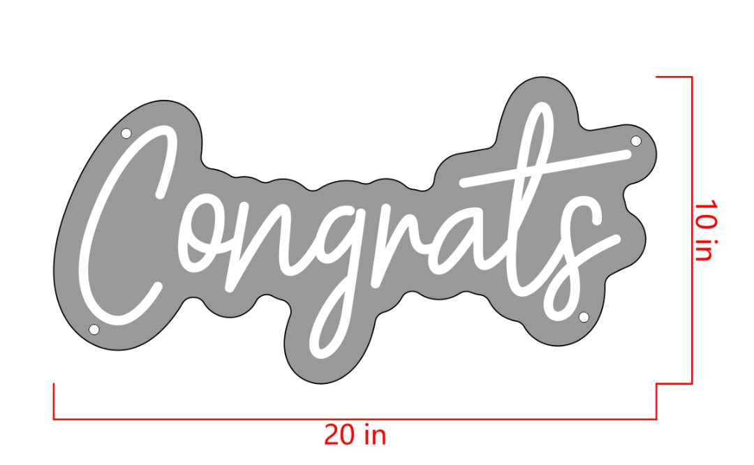 Congrats Custom Neon Sign