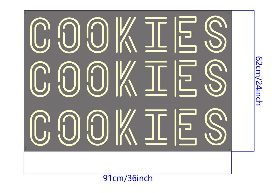 COOKIES Custom Neon Sign - Light Your Way