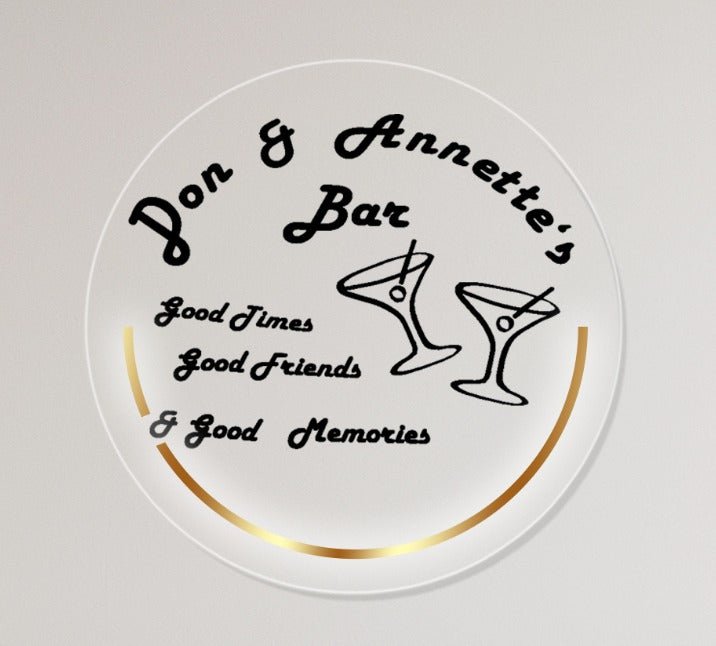 Don & Annette's Bar Custom Backlit Acrylic Sign - Light Your Way