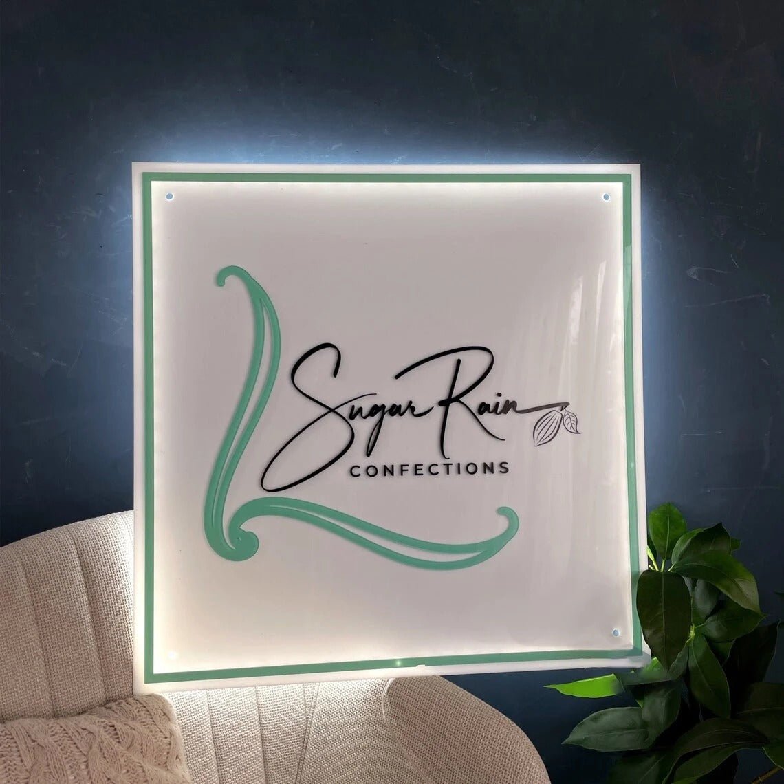 Don & Annette's Bar Custom Backlit Acrylic Sign - Light Your Way