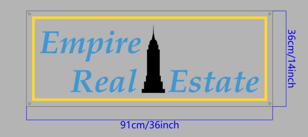 Empire Real Estate Acrylic Backlit Sign - Light Your Way