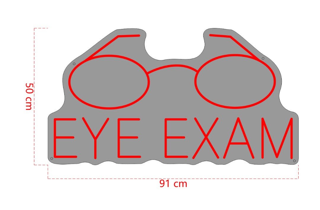 Eye Exam Custom Neon Sign - Light Your Way