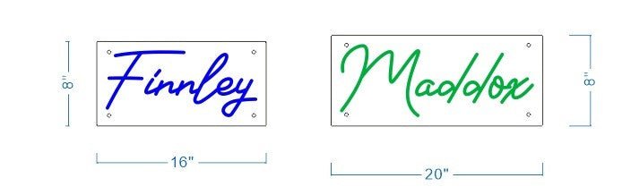 Finnley & Maddox Custom Neon Sign - Light Your Way