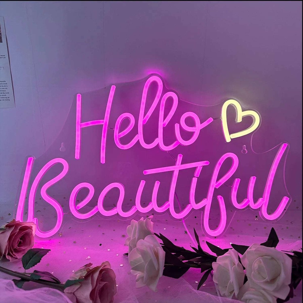 "HELLO BEAUTIFUL" NEON SIGN - Light Your Way