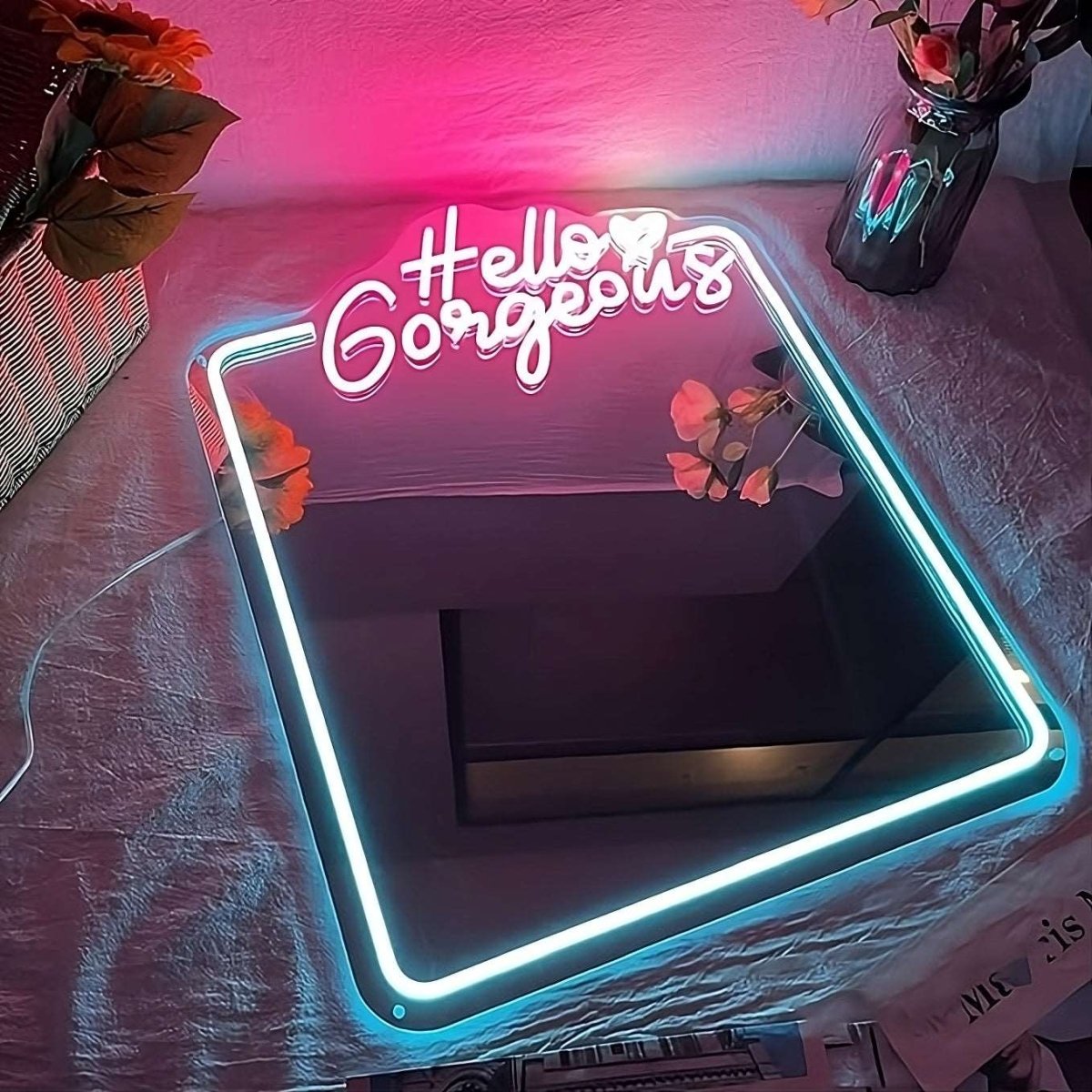 "HELLO GORGEOUS" LED MIRROR - Light Your Way