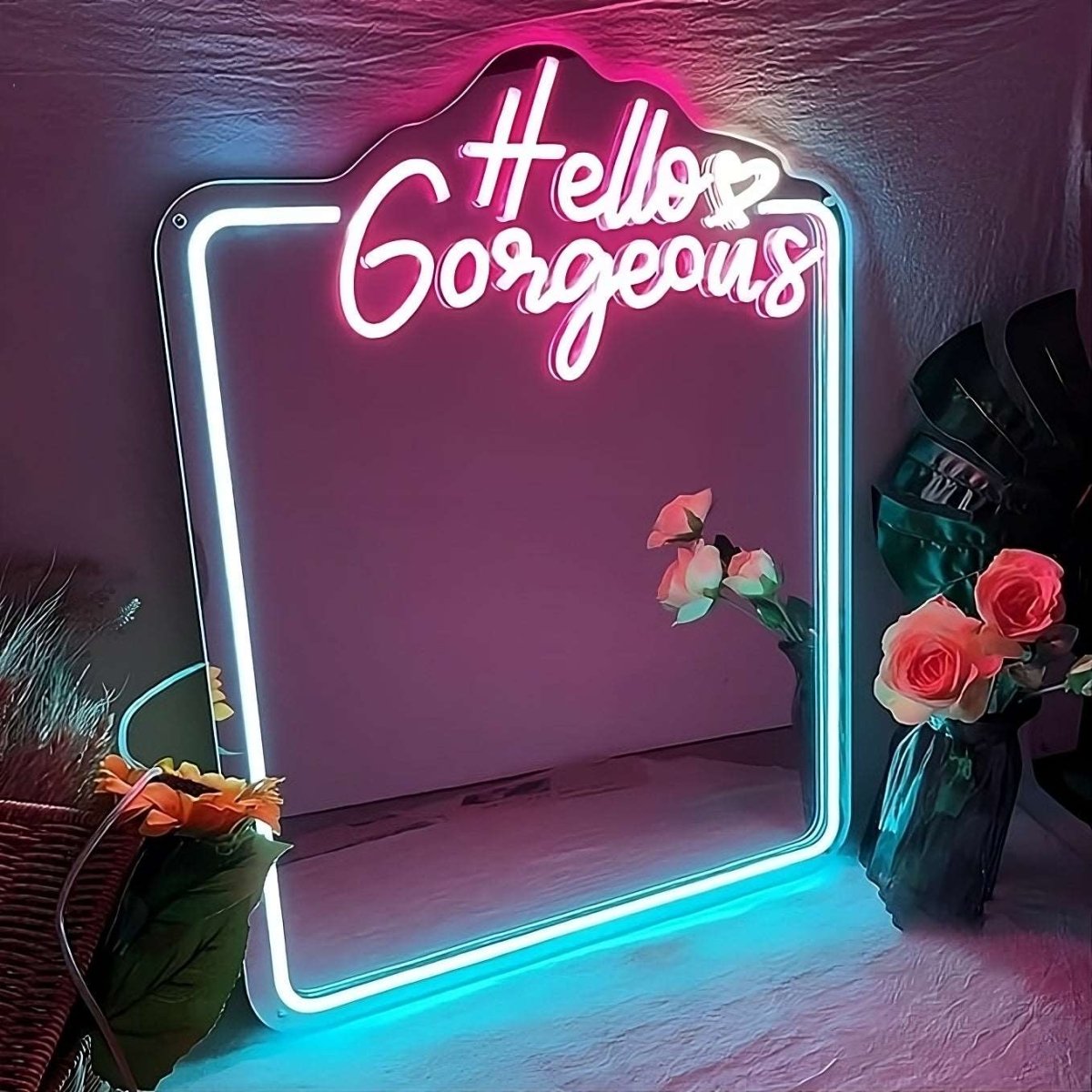 "HELLO GORGEOUS" LED MIRROR - Light Your Way