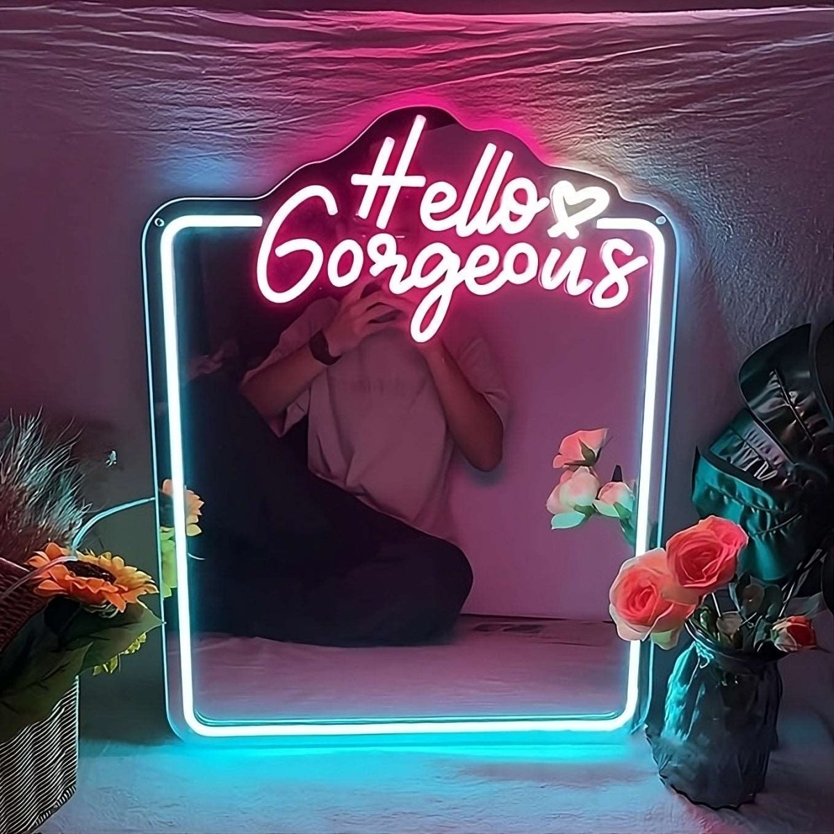 "HELLO GORGEOUS" LED MIRROR - Light Your Way