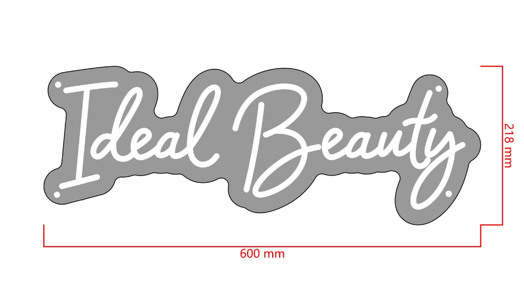 Ideal Beauty Custom Neon Sign (Design Option #2)