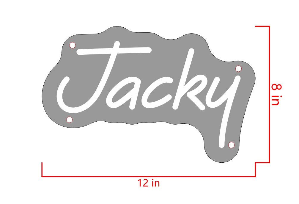 Jacky Custom Neon Sign