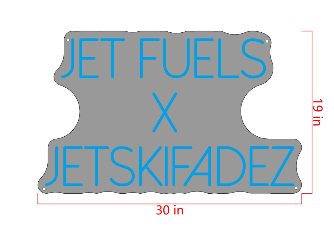 Jet Fuels X Jetskifadez Custom Neon Sign