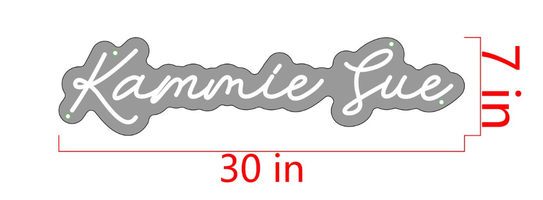 Kammie Sue Custom Neon Sign