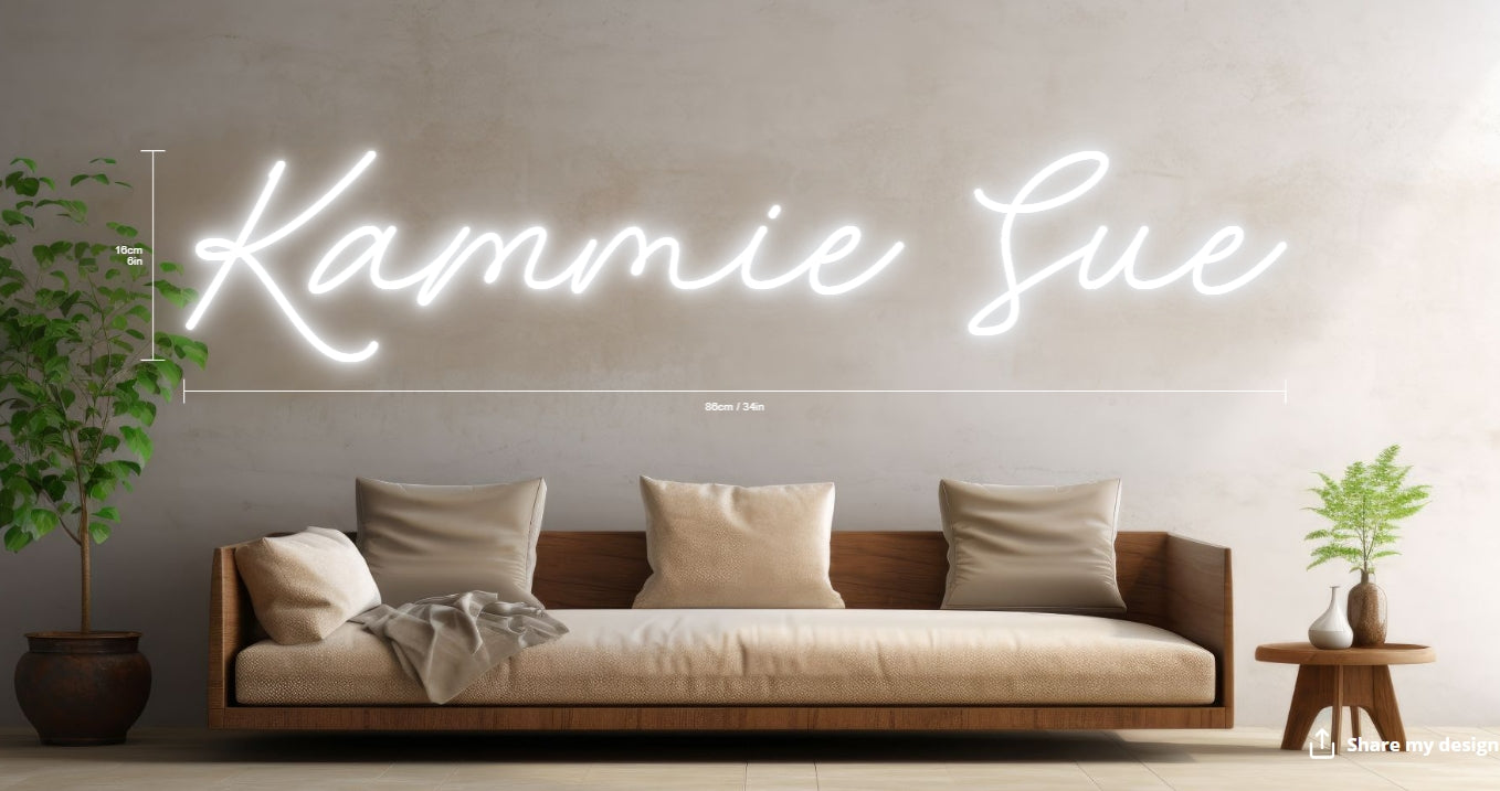 Kammie Sue Custom Neon Sign