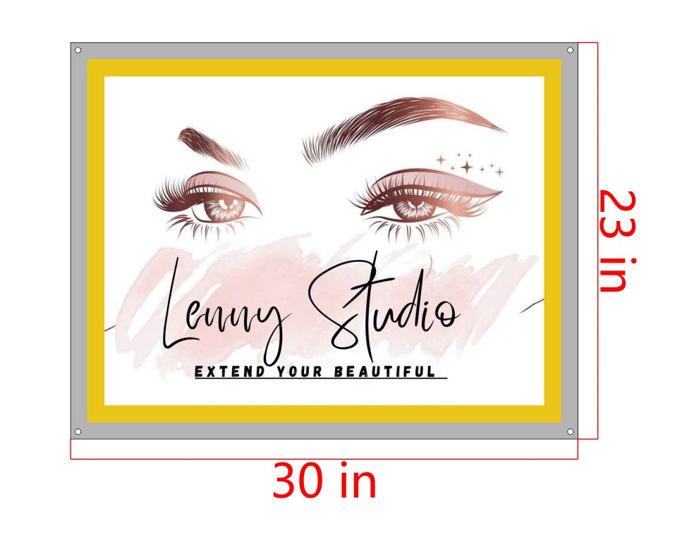 Lenny Studio Custom Acrylic Backlit Sign (Size Option #1)