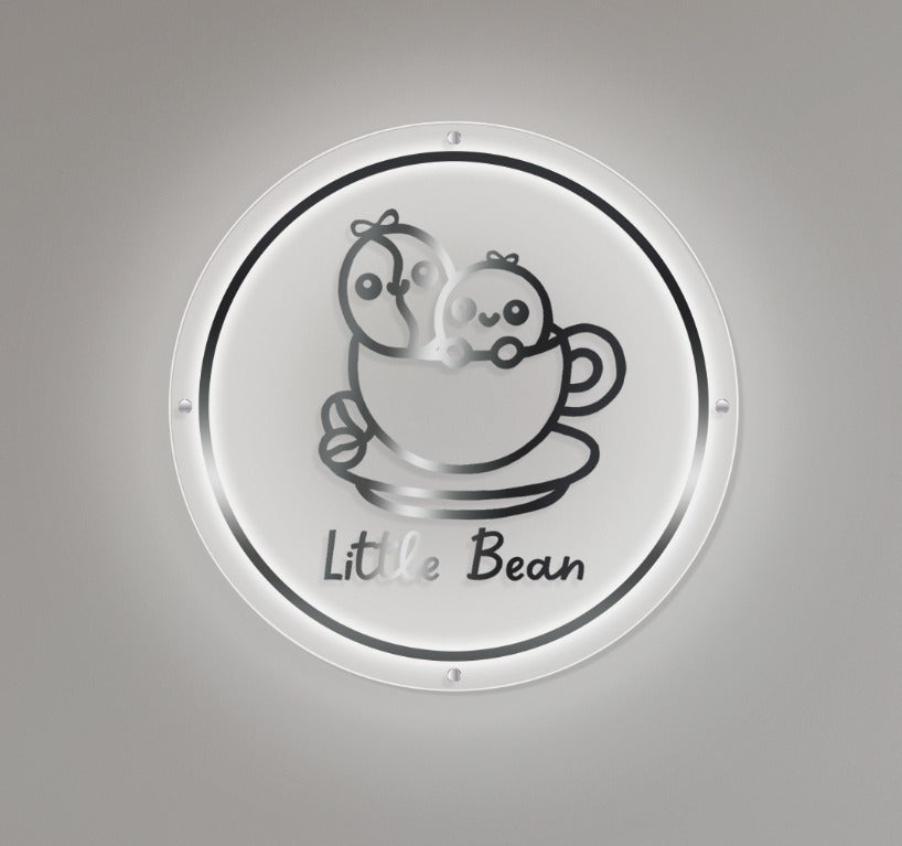 Little Bean Custom Acrylic Backlit Sign (Size Option #2)