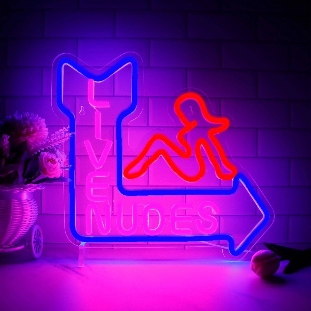 "LIVE NUDES" NEON SIGNS - Light Your Way