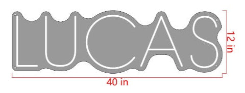 Lucas Custom Neon Sign (Design Option #2)