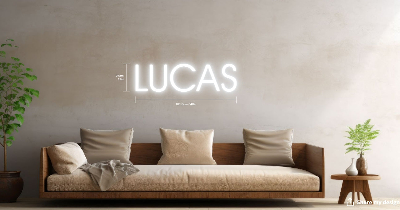 Lucas Custom Neon Sign (Design Option #2)