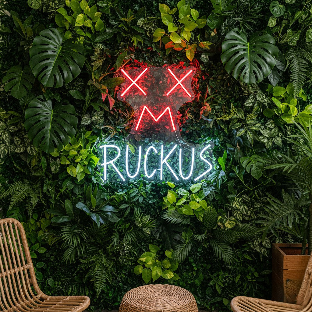 M Ruckus Custom Neon Sign