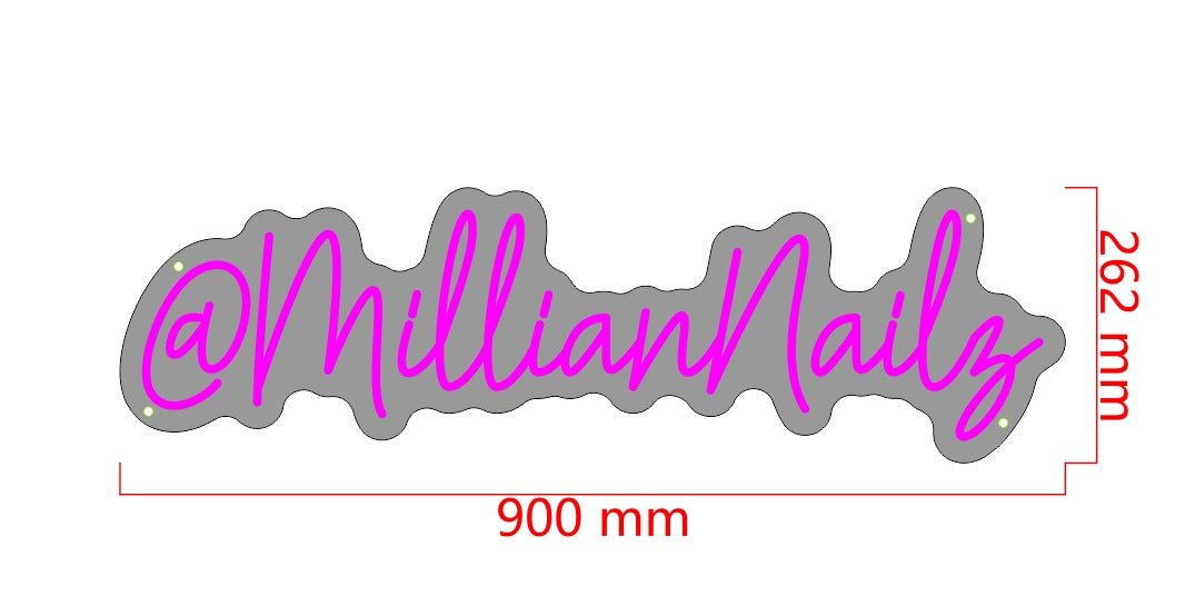 @MillianNailz Custom Neon Sign