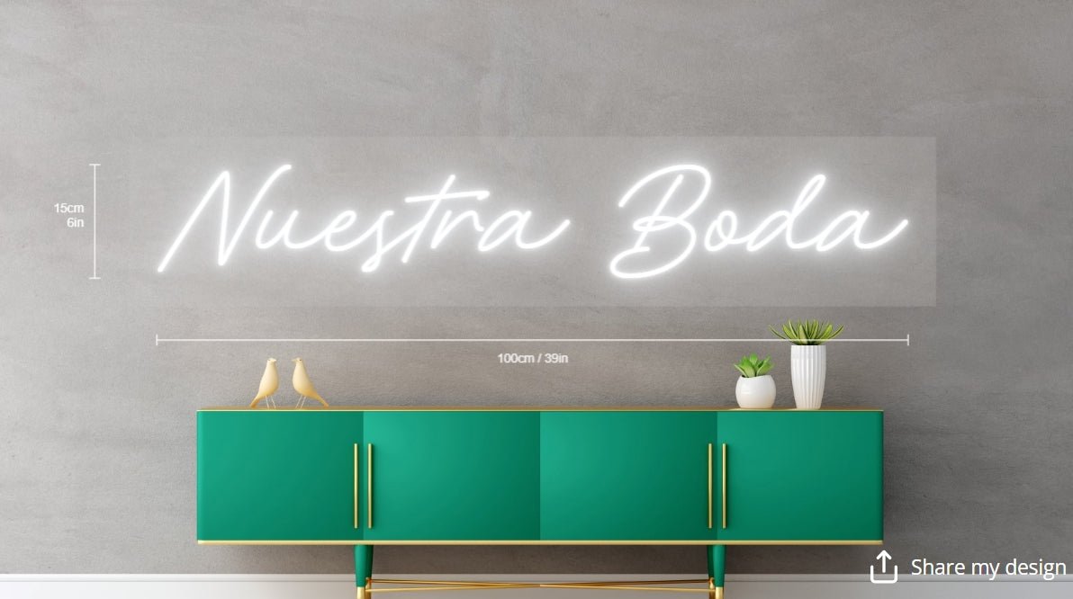 Nuesta Boda Custom Neon Sign - Light Your Way