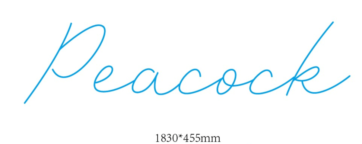 Peacock Custom Neon Sign - Light Your Way