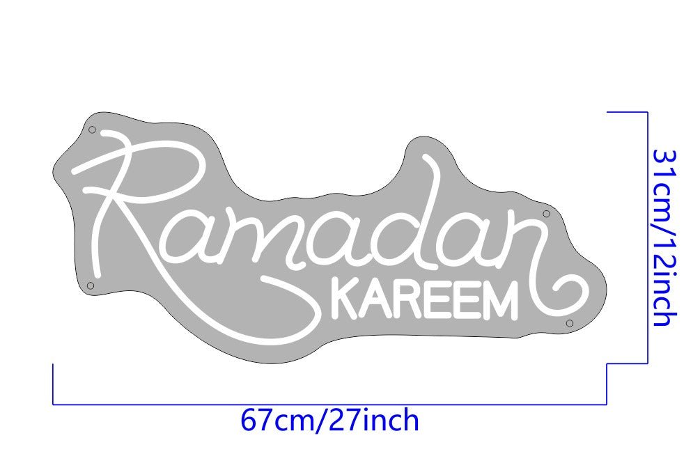 Ramadan Kareem Custom Neon Sign (Design Option 3) - Light Your Way