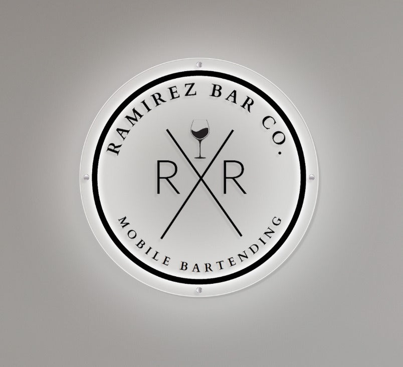 Ramirez Bar Company Custom Acrylic Backlit Sign