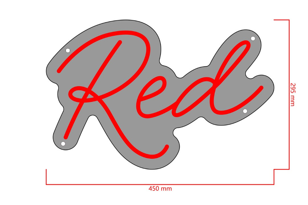 Red Custom Neon Sign