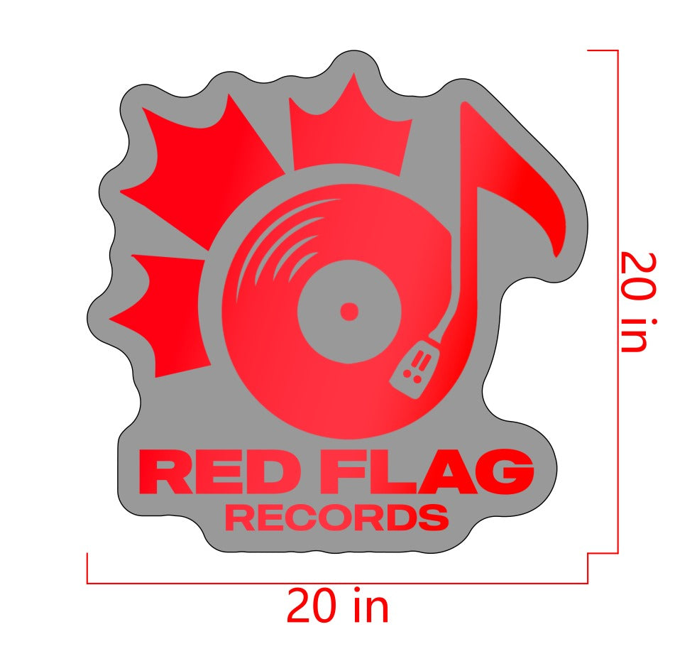 Red Flag Records Custom Acrylic Backlit Sign