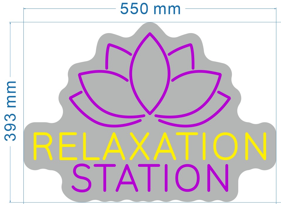 Relaxation Station Custom Neon Sign