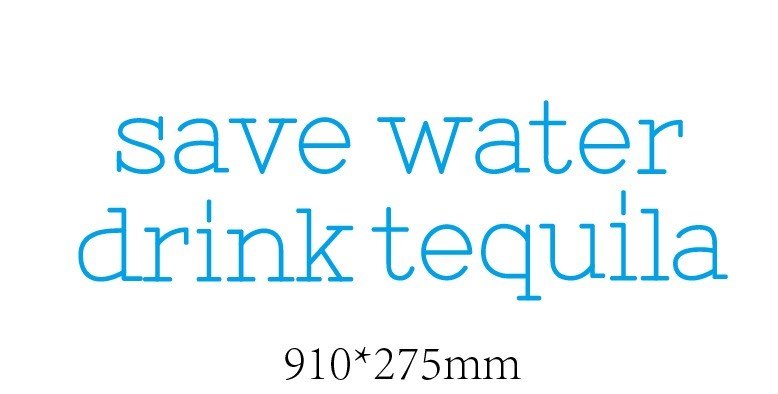 Save Water Drink Tequila Custom Neon Sign (Design 2) - Light Your Way