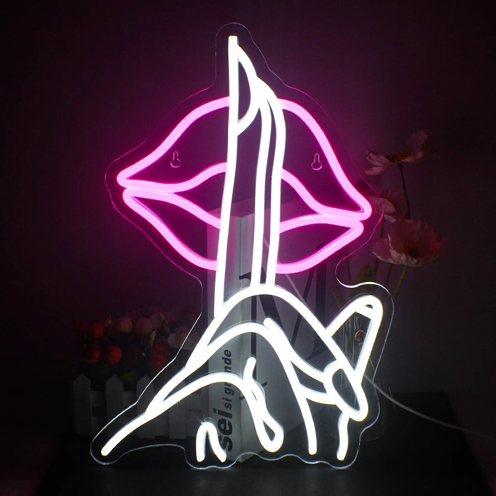 "SHHH" NEON SIGN - Light Your Way