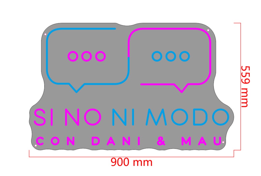 SI NO NI MODO Custom Neon SIgn (20% Discounted Quote)