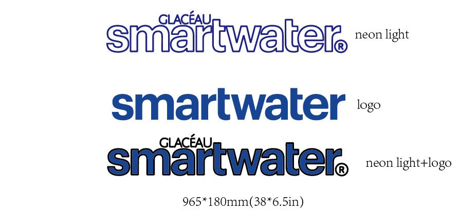 Smart Water Custom Neon UV Printed Sign